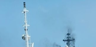 INS SHARDUL BRINGS MV KAVARATTI SAFELY TO KOCHI INS SHARDUL BRINGS MV KAVARATTI SAFELY TO KOCHI