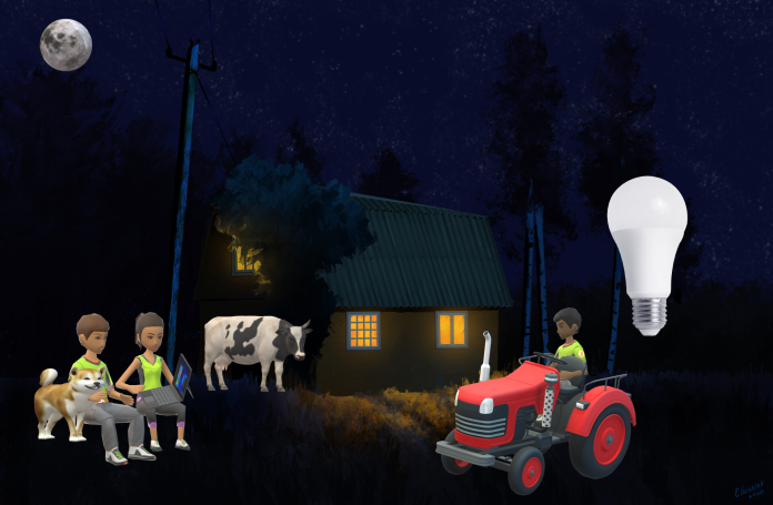 LED Bulb in Villages LED Bulb in Villages