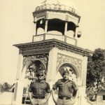 Maj BS Bhati and Capt PS Rautela in front of a Mazar, Bangladesh (168(1) (1)