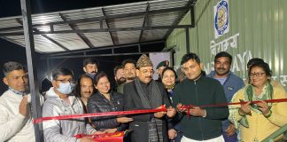 Raksha Rajya Mantri Shri Ajay Bhatt reviews DIBER, DRDO, Haldwani Inaugurates the first container-based BSL - III facility of Uttarakhand