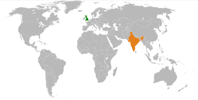 India UK Map by Wikipedia