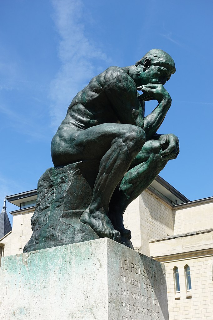 The Thinker by Wikipedia