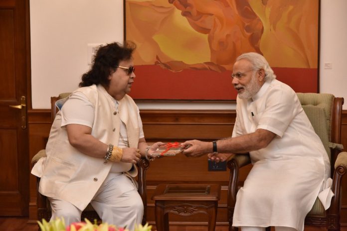 Bappi Lahiri with PM Modi