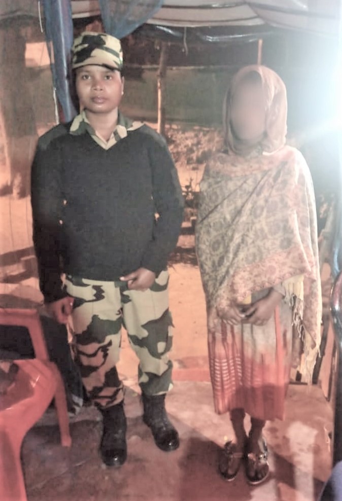 INFILTRATION BY A MINOR GIRL FROM THE FEAR OF BEING BEATEN BY HER FATHER - BSF HANDED OVER THE CHILD TO THE WELFARE COMMITTEE FOR HER BETTER FUTURE