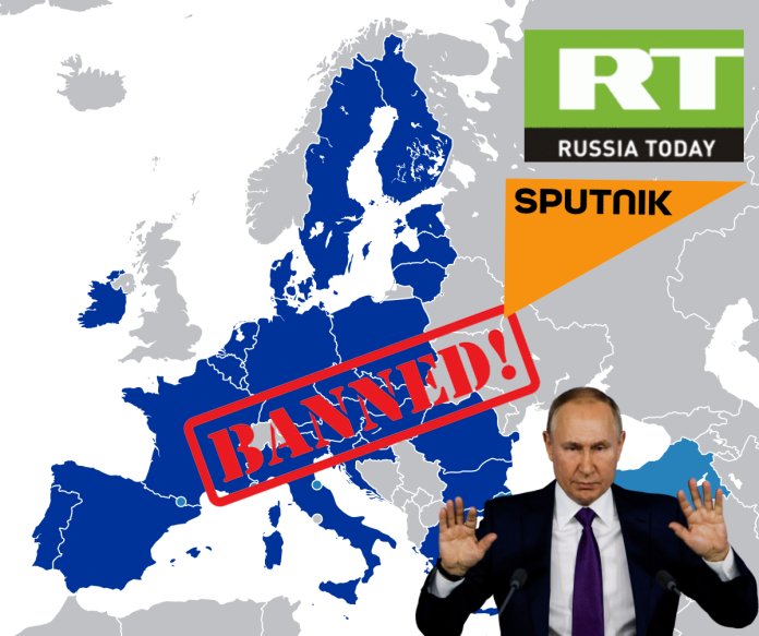 Banned Russian Media Outlets in EU