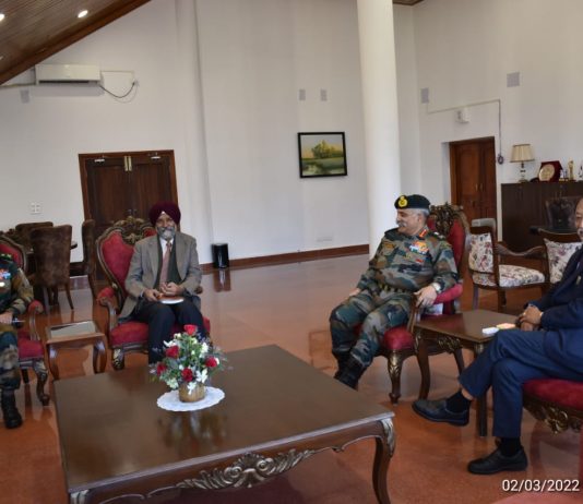 EASTERN ARMY COMMANDER OF INDIA REVIEWS SECURITY SITUATION IN NAGALAND