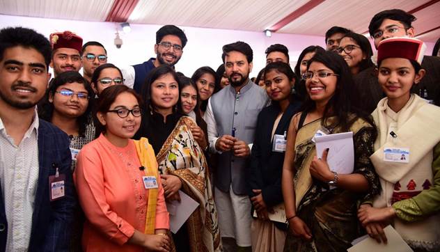 Union Minister Shri Anurag Thakur addresses inaugural session of national round of National Youth Parliament Festival 2022