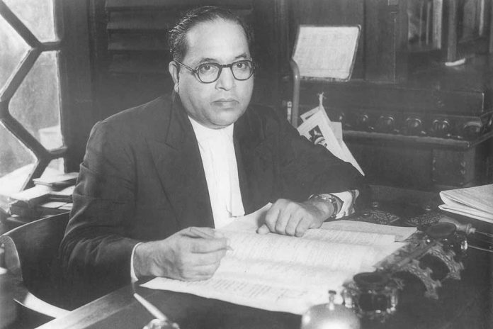 B.R. Ambedkar in1950 by Wikipedia
