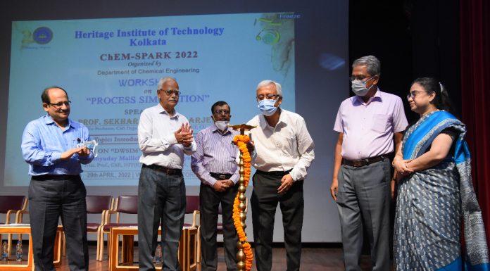 Prof. Sekhar Bhattacharjee inagurating Chemspark 2022