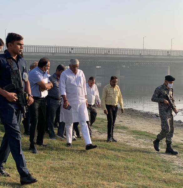 Union Jal Shakti Minister Inspects Construction Progress Of Biggest Sewage Treatment Plant In Asia