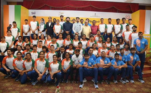 Shri Anurag Thakur gives rousing send-off ceremony to 65-athletes strong Team India’s Deaflympics 2021 contingent