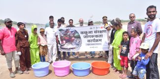 Leading menswear brand, Turtle Ltd., in collaboration with the Turtle Survival Alliance, is releasing hundreds of hatchlings of the critically endangered Red-crowned roofed turtle (Batagurkachuga) and the Three-striped roofed turtle (Batagurdhongoka) in the lower Chambal river area to commemorate World Turtle Day, today.