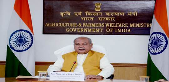 Union Minister of Agriculture and Farmers Welfare, Shri Narendra Singh Tomar,