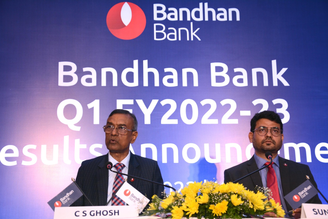 Mr. Chandra Shekhar Ghosh, MD & CEO, Bandhan Bank and Mr. Sunil Samdani, CFO, Bandhan Bank