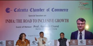 Calcutta Chamber of Commerce meet with Prof. Ramesh Chand is currently Member of NITI Aayog