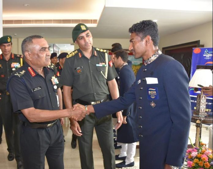 Army Chief Felicitates Indian Army Participants Of XXII Commonwealth Games 2022