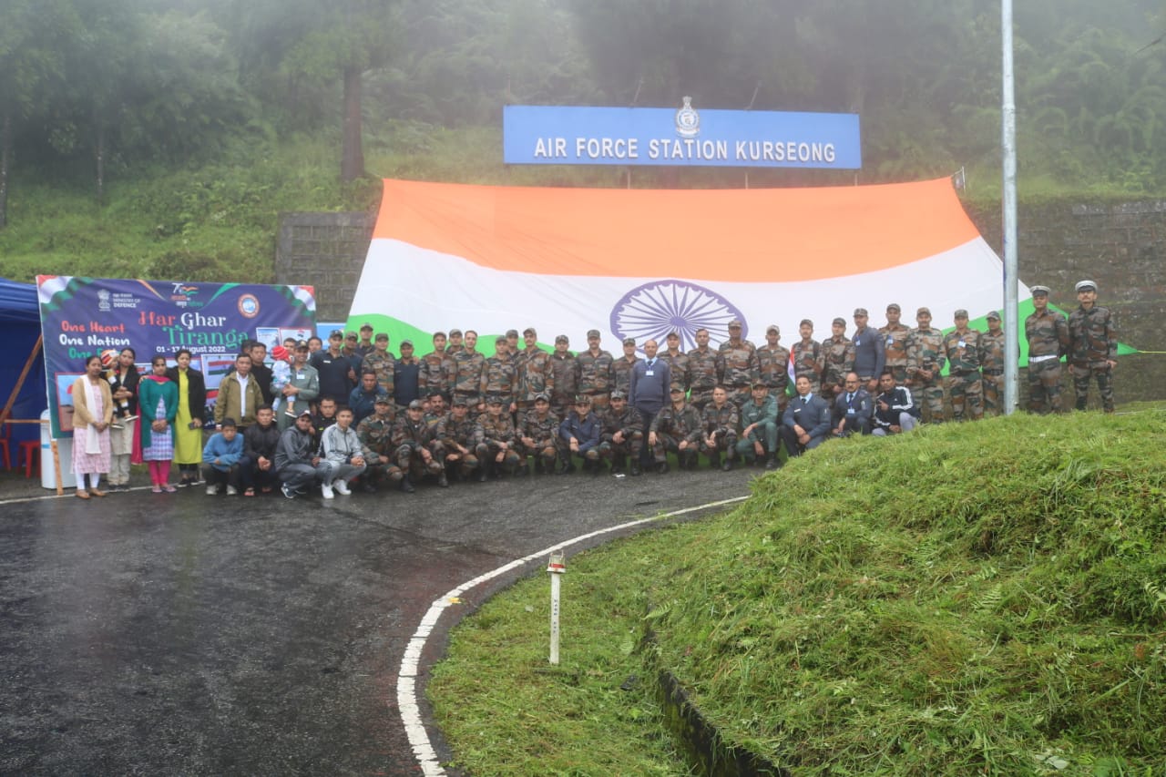 Himalayan mountaineering Institute in collaboration with Air force Station, Kurseong undertook the Tiranga Yatra from the Institute