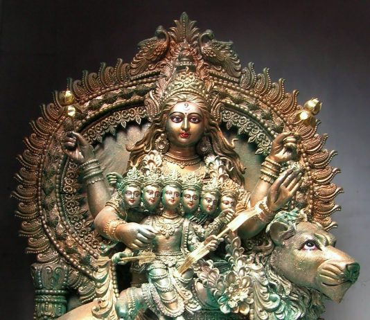 Devi Skandamata (Mother of Kartikeya), Sanghasri, Kalighat