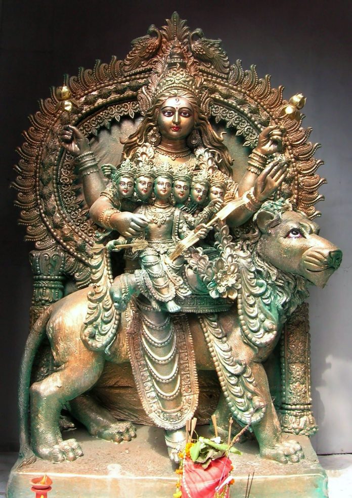 Devi Skandamata (Mother of Kartikeya), Sanghasri, Kalighat