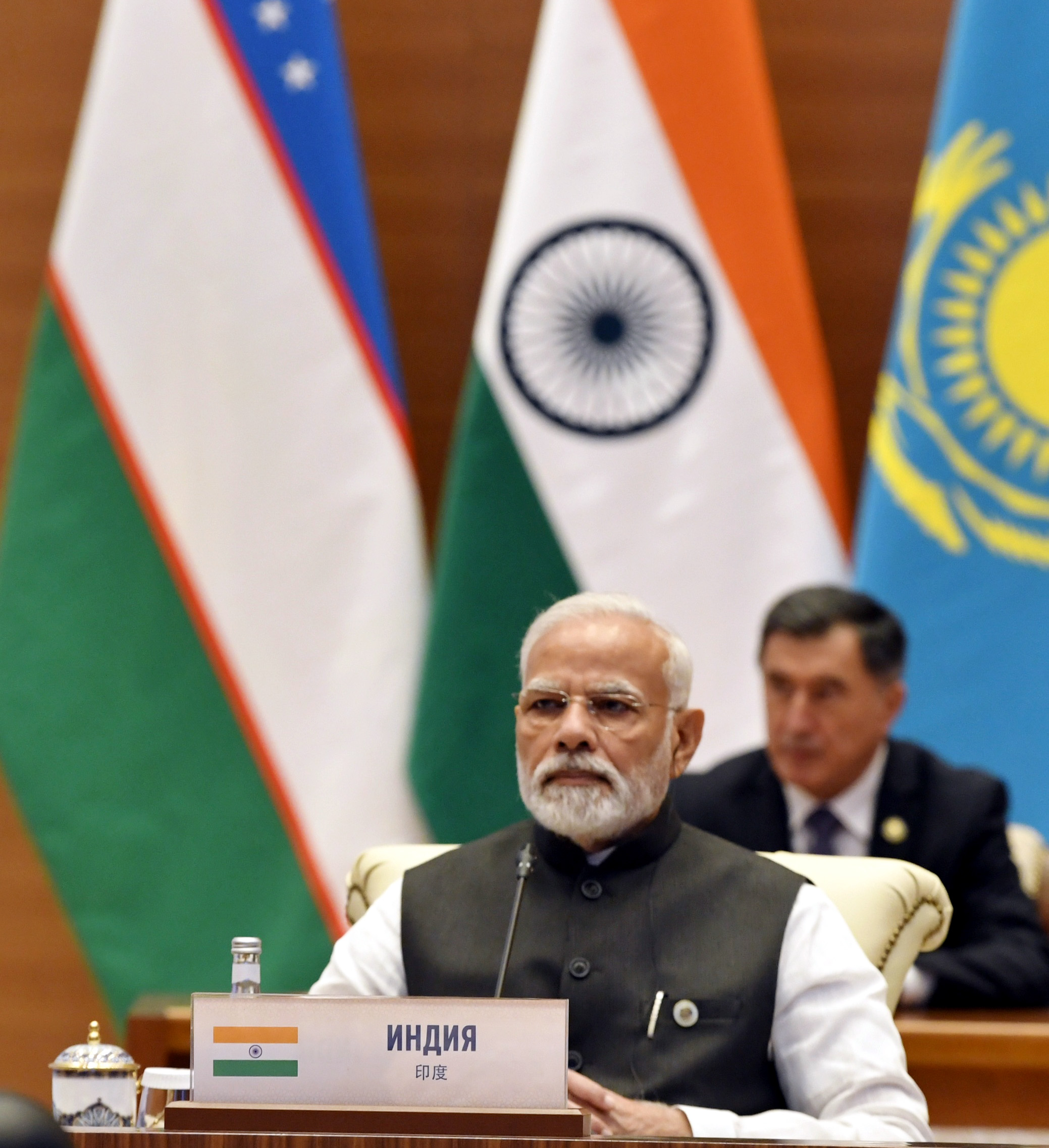 PM attends the 22nd Meeting of the Council of Heads of State of the Shanghai Cooperation Organization (SCO), in Samarkand, Uzbekistan on September 16, 2022.