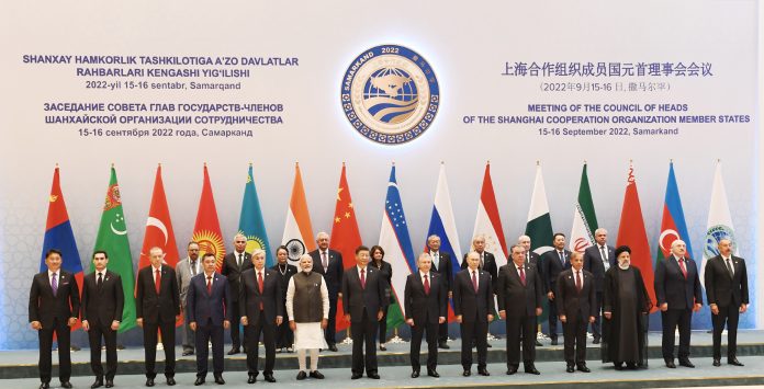 PM attends the 22nd Meeting of the Council of Heads of State of the Shanghai Cooperation Organization (SCO), in Samarkand, Uzbekistan on September 16, 2022.
