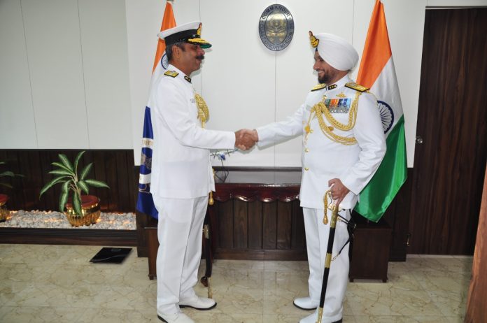 INSPECTOR GENERAL IS CHAUHAN, TM TAKES OVER AS THE COMMANDER, COAST GUARD REGION NORTH EAST