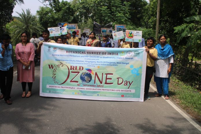 World Ozone Day is celebrated by the Botanical Survey of India with students of remotest Sunderbans school.