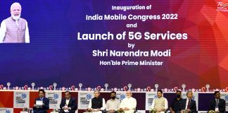 PM at the inaugurates 6th edition of India Mobile Congress and launching of 5G Services, in New Delhi on October 01, 2022.
