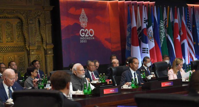 PM attends the G20 Working Session on food & energy security, in Bali, Indonesia on November 15, 2022.
