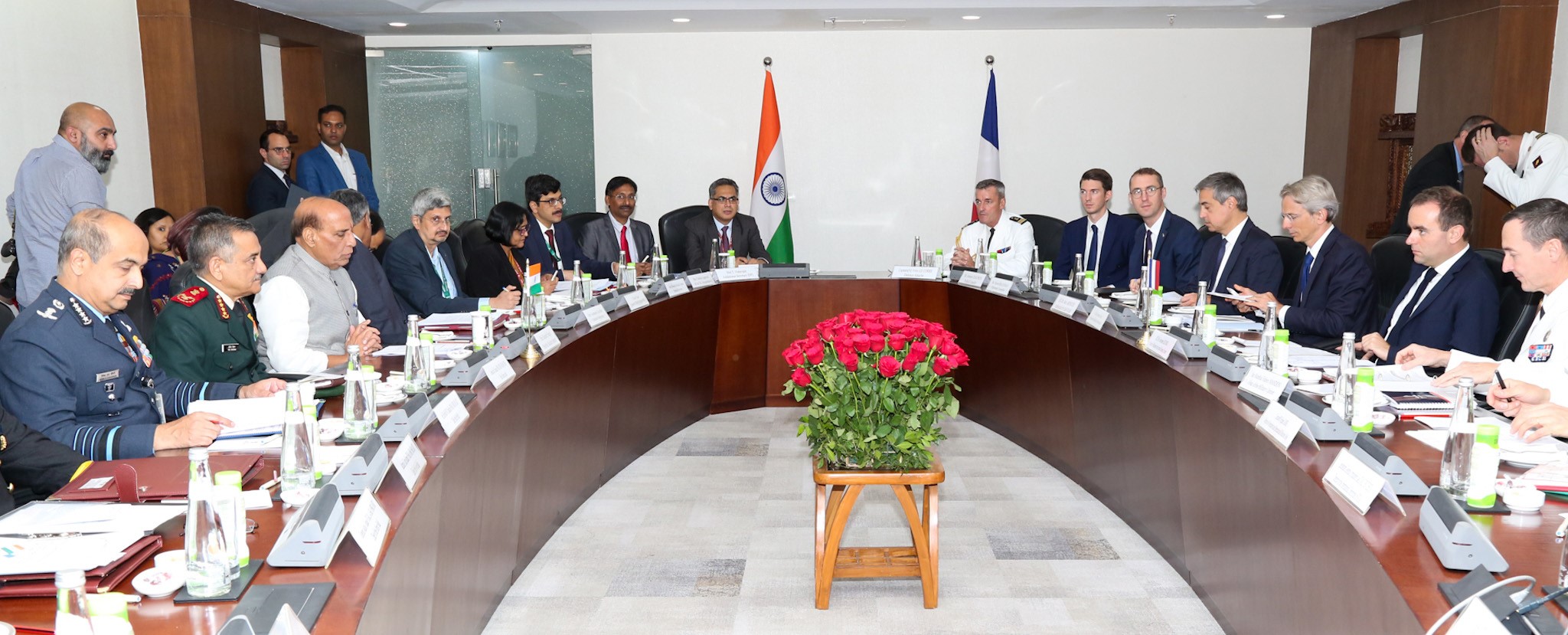 Glimpses of India-France Annual Defence Dialogue co-chaired by the Union Minister for Defence, Shri Rajnath Singh and the Minister of Armed Forces of the French Republic Mr. Sebastien Lecornu, in New Delhi on November 28, 2022.