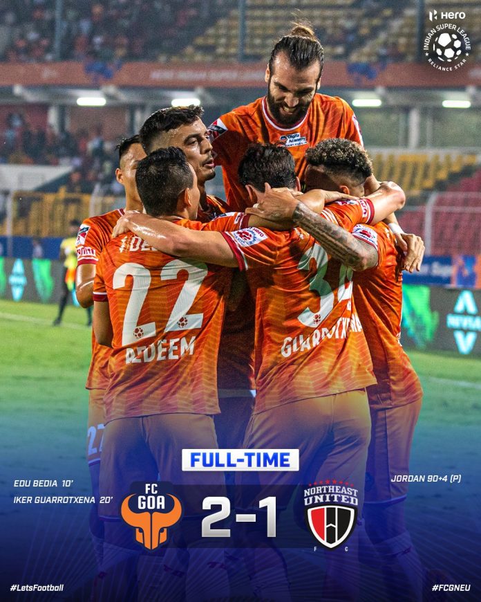 FC Goa take control at the Fatorda to deepen NorthEast United FC's woes (Pics Courtesy FSDL)