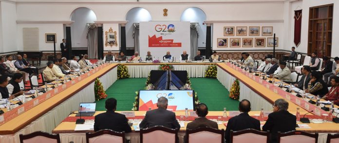 PM attends G20 All Party Meeting, in New Delhi on December 05, 2022