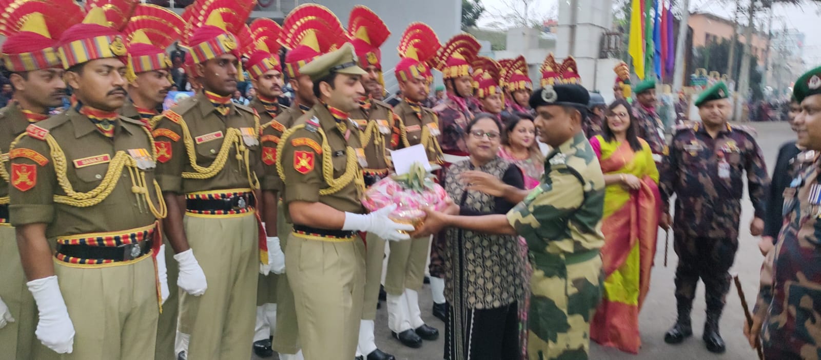 ON THE OCCASION OF BGB RAISING DAY, A JOINT RETREAT CEREMONY, ORGANISED AT ICP PETRAPOLE: SWEETS AND GREETINGS EXCHANGED