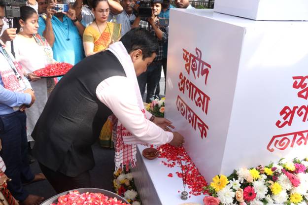 Sarbananda Sonowal observes Swahid Diwas in Goa - Pays tributes to martyrs of the historic Assam Movement