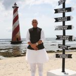 Raksha Mantri Shri Rajnath Singh visits Indira Point, country’s southernmost tip, during his visit to Andaman & Nicobar Islands