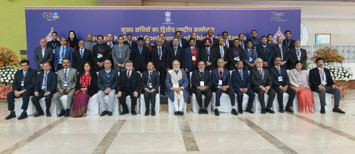 PM attends a conference of Chief Secretaries in New Delhi