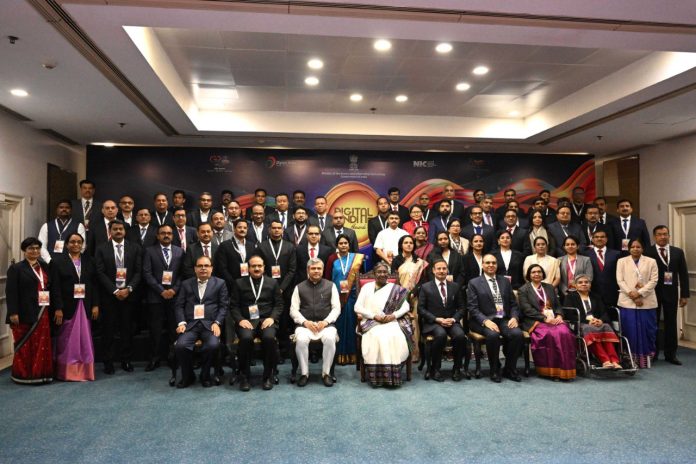 The President, Smt. Droupadi Murmu at the presentation of seventh edition of the Digital India Awards, in New Delhi on January 7, 2023.