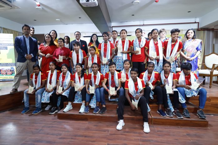 BRITISH DEPUTY HIGH COMMISSION FELICITATED EAST BENGAL WOMEN'S FOOTBALL TEAM