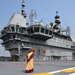 The President of India, Smt. Droupadi Murmu visits INS Vikrant on board on March 16, 2023.