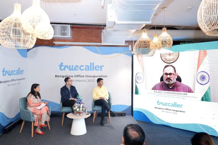 MoS Rajeev Chandrasekhar inaugurates India offices of Salesforce and Truecaller