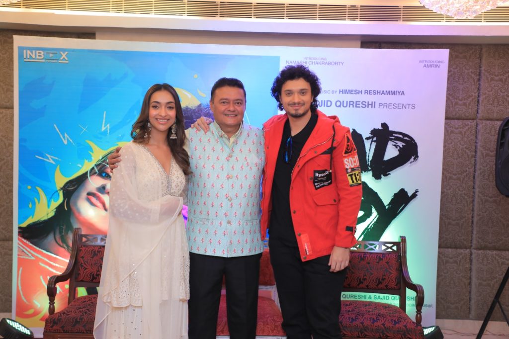 Namashi Chakraborty and Amrin along with Saswata Chatterjee visted Kolkata today at Kenilworth Hotel to promote their upcoming Bollywood film Bad Boy.