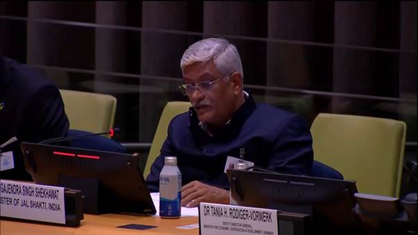 Union Jal Shakti Minister Delivers Keynote Address At Panel Discussion On Namami Gange At UN Water Conference In New York
