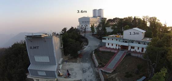 A panoramic view of the Devasthal Observatory campus of ARIES at Nainital, Uttarakhand.