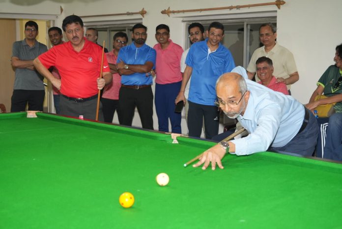 Shri P Uday Kumar Reddy, General Manager, himself took part in snooker today on the 2nd Inter Divisional Officers’ Sports & Cultural Meet