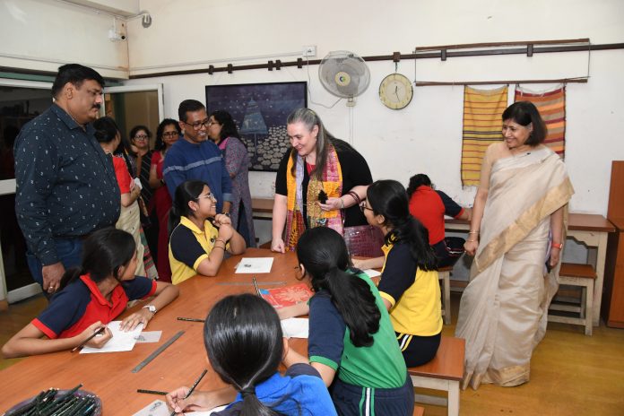 US Consul General Melinda Pavek visits The Heritage School Kolkata