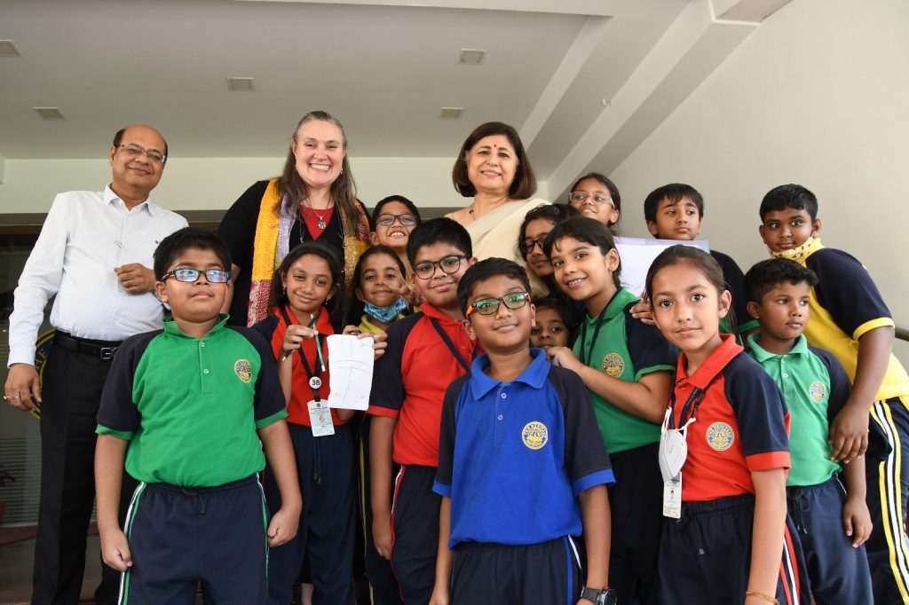 US Consul General Melinda Pavek visits The Heritage School Kolkata