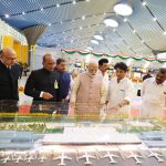 PM at the inauguration of New Integrated Terminal Building of Chennai Airport, in Tamil Nadu on April 8, 2023.