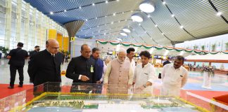 PM inaugurates New Integrated Terminal Building of Chennai Airport PM at the inauguration of New Integrated Terminal Building of Chennai Airport, in Tamil Nadu on April 8, 2023.