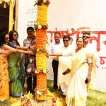 Puja Curtains go up with KHUTI PUJA at S B Park Sarbojanin