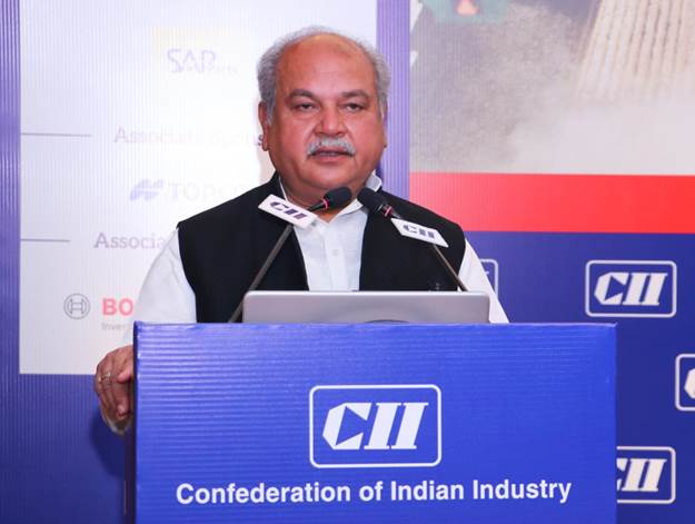 The Union Minister of Agriculture and Farmers Welfare Shri Narendra Singh Tomar inaugurated the Summit on Farm Machinery Technology, organized by the Confederation of Indian Industry (CII) and the Tractor and Mechanization Association (TMA).